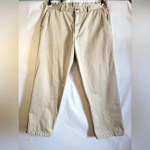 George  Mens Beige Khaki Pants Slacks 40wx32l Pre-Owned